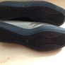 Ladies K by Clarks pewter Gunmetal low wedge loafers size 6 Image 4