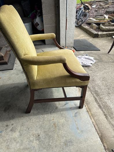 Antique Mahogany Framed Arm Chair