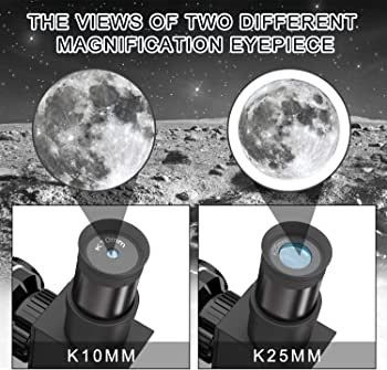 Telescope for Kids Beginners Adult, 70mm Astronomical Refractor Telescope with Adjustable Tripod & & Finder Scope- Portable Travel Telescope Perfect for Kids Children Teens