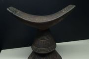 Antique Carved Wooden African Tribal Headrest / Decorative Ethnic Art