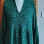 Bnwts Dunnes Green and black floral midi dress size M 12/14 Image 3