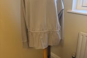Carolyn Donnelly - The Edit Grey Cotton Hem Sweat Top - Brand New - Size M