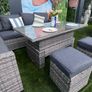 8 Seater Rattan Dining Set with Rising Table Image 5