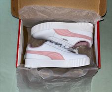 Puma Carina White-Pink Uk 2/EU 34.5