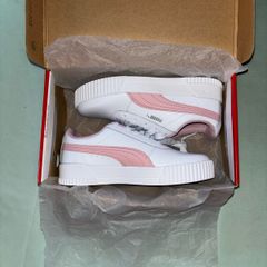 Puma Carina White-Pink Uk 2/EU 34.5