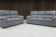 3+2 Bromley Gretal Leather &amp; Fabric Sofa Set
