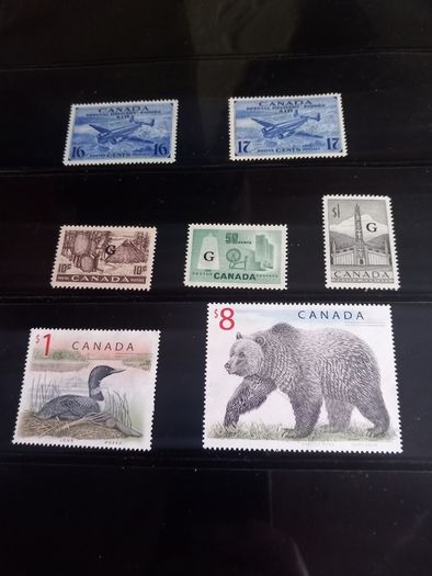 Canadian stamps, some rare, D18 Free Reg post