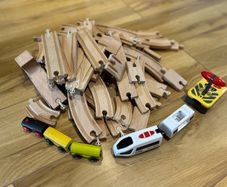Wooden train track