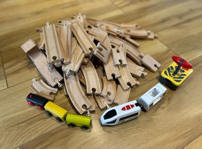 Wooden train track