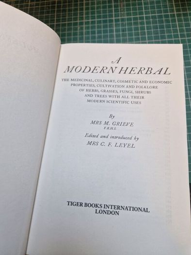 A Modern Herbal by Mrs. M. Grieve