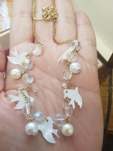 Vintage Delicate Dove Necklace