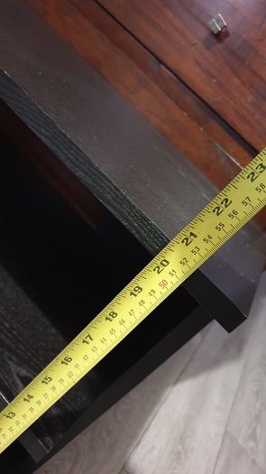 black large tv television console desk