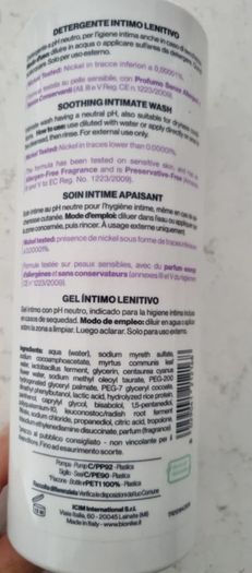 Bionike traders intimate detergent ph 7 sensitive