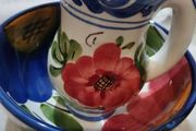 Vintage ceramic Hand-painted Cabo Jug and Bowl Set