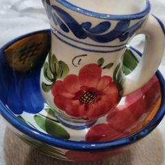 Vintage ceramic Hand-painted Cabo Jug and Bowl Set