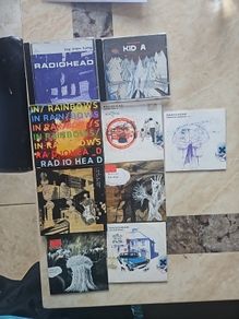 Radiohead 9 CD + Amnesiac Banner Lot