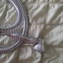 Chrome sleek mixer shower hose and head Image 4