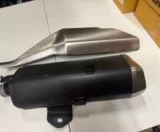 Kawasaki Z300 exhaust and exhaust shield original
