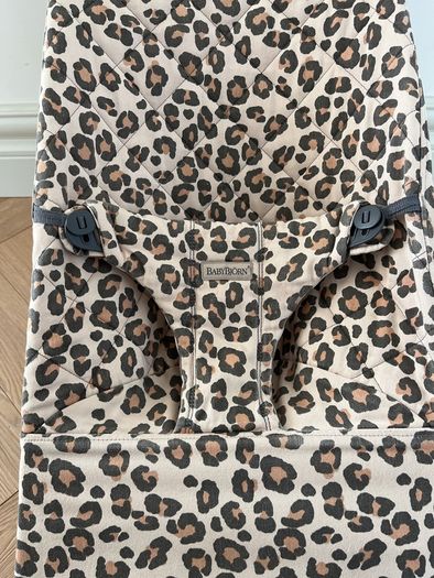 Leopard Baby Bjorn Bouncer with Toy Bar
