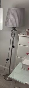Grey floor lamp