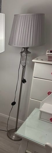 Grey floor lamp