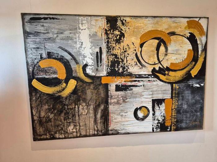 Large abstract  painting. Monica Spiewak
