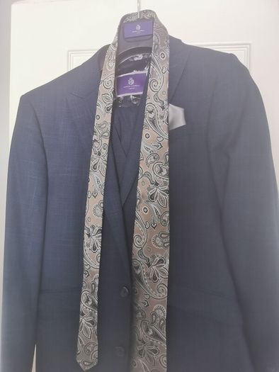 navy 3 piece suit