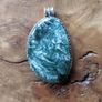 Genuine  Seraphinite Silver Large Pendant Image 2