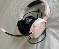 Stealth White and Blue headset