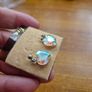 Vintage Crystal Heart Earrings Image 2