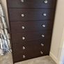 Walnut chest of drawers Image 2
