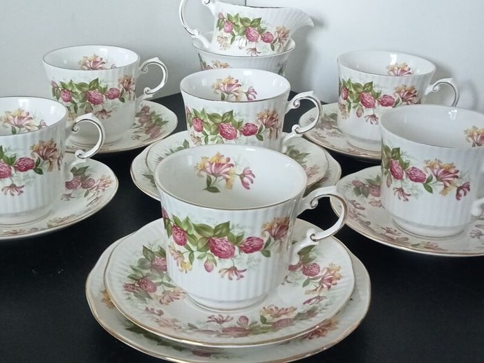 QUEEN'S Fine Bone China Rosina China "Woman and Home" Tea set