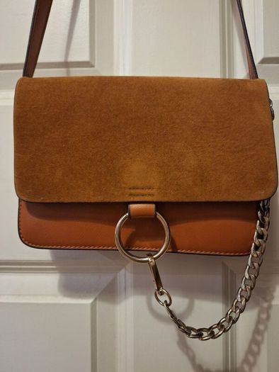 SALE! Small Brown Faux Leather Handbag