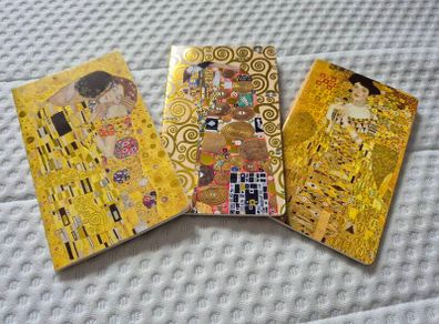 Gustav Klimt Set of 3 Mini Notebooks