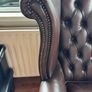 brown Chesterfield leather suite Image 4
