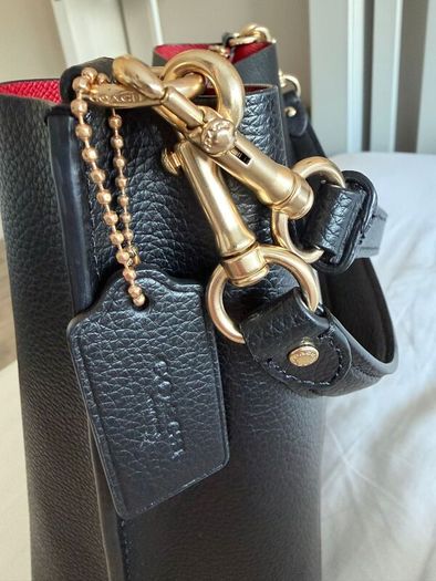Coach Black Leather Mollie Bag