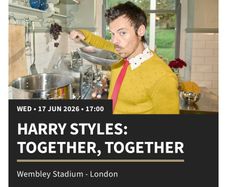 Harry Styles; Together Together - Album Pre-Order Pre-Sale tickets x 2