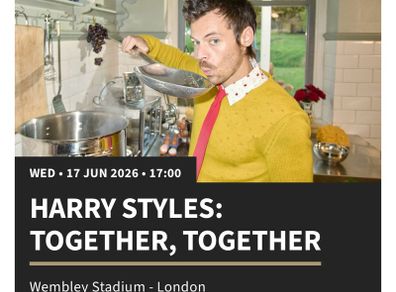 Harry Styles; Together Together - Album Pre-Order Pre-Sale tickets x 2