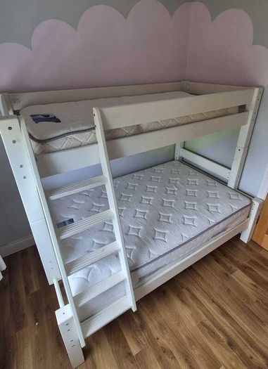 Kidz Bunk Bed, sold with 4ft Double Mattress (Bottom Bunk)