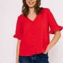 Carraig Donn Red Blouse. Large Image 4