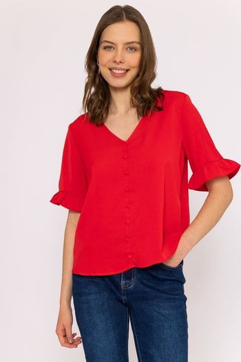 Carraig Donn Red Blouse. Large