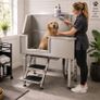 Professional Stainless Steel Pet Grooming  Dog Bath Station with Steps & Shower Kit Image 2