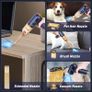 Vacuum Cleaner Portable Car Hoovers Cordless Car Vacuum Cleaner Rechargeable Powerful 15000Pa Mini Hoover for Pet Hair Home Office Kitchen Carpet Image 3