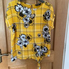 Bright yellow summer top