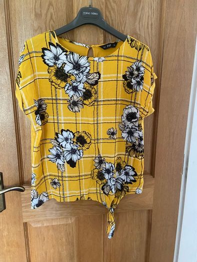 Bright yellow summer top