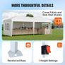 Pop Up Canopy, 5.9 x 2.96 m Instant Canopy Portable Gazebo with 3 Sidewalls & 2 Ventilated Windows, Height Adjustable Pop-Up Outdoor Shelter Tent for Events, Patio, Backyard, Party, Parking Image 5
