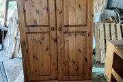 Traditional Solid Pine Double Wardrobe