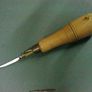 Old boxwood and brass tool pad with tools Image 3