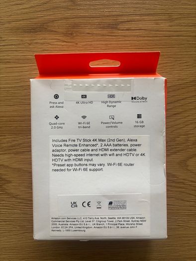 Amazon Fire TV Stick 4K Max, Brand New & Sealed