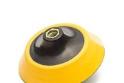 Glass Polish 12621 125mm Velcro Backing Pad, Hook and Loop Sander Polisher Backing Pad, 5/8'' - 11 Thread (soft density)